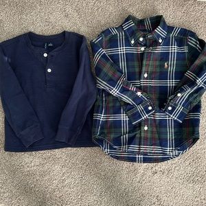 Two boys long sleeve Janie and Jack and Polo